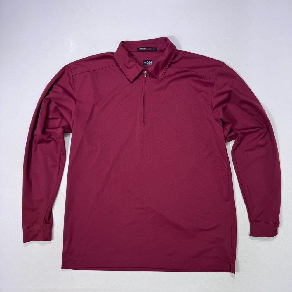 Nike Tiger Woods Collection Mens Medium Red 1/4 Zip Collared Golf 229975 Active